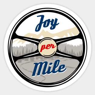 Joy Per Mile- Car Lifestyle Sticker